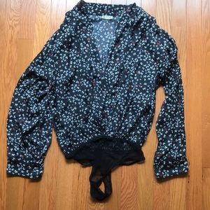 Free People Satin Bodysuit